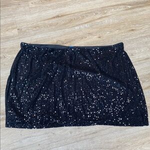 Old Navy Black Sequin Mini Skirt 4X